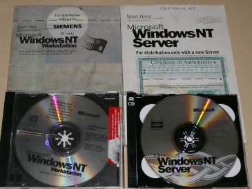 Foto: Proposta di vendita Softwares MICROSOFT - WINDOWS NT WORKSTATION + SERVER + LICENCE (ORIGINA