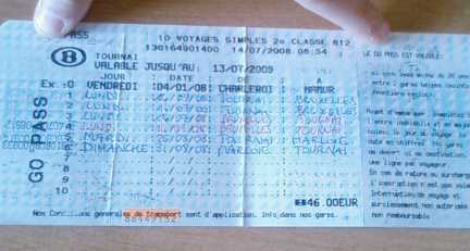 Foto: Proposta di vendita Biglietto mezza da trasporto GARE BELGE - GARE BELGE