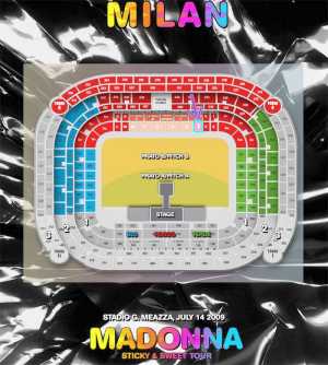 Foto: Proposta di vendita Biglietti di concerti MADONNA STICKY&SWEET TOUR 14/07/09 - MILANO SAN SIRO