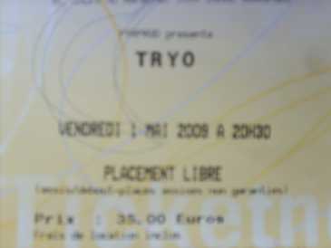 Foto: Proposta di vendita Biglietto da concerti CONCERT DE TRYO - PATINOIRE BORDEAUX