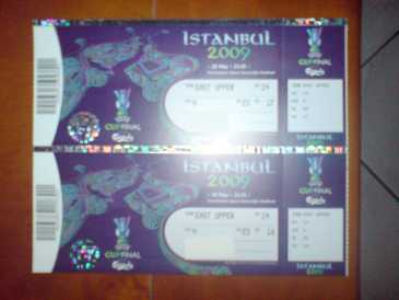 Foto: Proposta di vendita Biglietti di avvenimenti sportivi FINAL UEFA 2009 - ISTANBUL