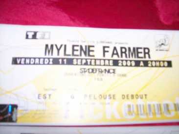 Foto: Proposta di vendita Biglietti di concerti CONCERT MYLENE FARMER - STADE DE FRANCE