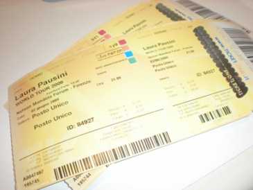 Foto: Proposta di vendita Biglietti di concerti LAURA PAUSINI WORLD TOUR 09 @ FIRENZE (2 GIUGNO) - NELSON MANDELA FORUM