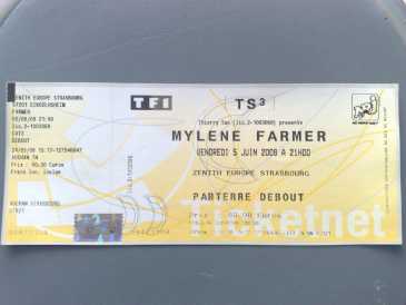 Foto: Proposta di vendita Biglietto da concerti MYLENE FARMER - ZENITH STRASBOURG
