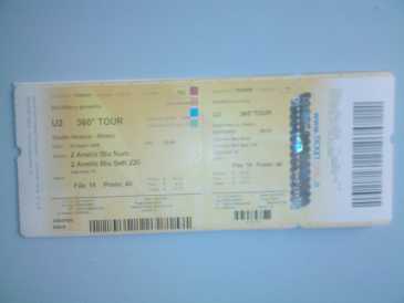 Foto: Proposta di vendita Biglietti di concerti U2  MILANO SAN SIRO SPECIAL GUEST SNOW PATROL - MILANO SAN SIRO