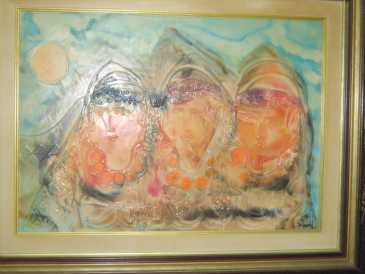 Foto: Proposta di vendita 2 Dipinti a olia HORDE SAUVAGE/LES 3 BERBERES - Contemporaneo