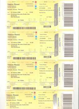 Foto: Proposta di vendita Biglietto da concerti VENDO 4 BIGLIETTI CONCERTO VASCO ROSSI PESARO - PESARO