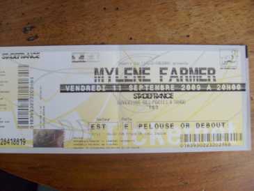Foto: Proposta di vendita Biglietto da concerti CONCERT MYLENE FARMER - STADE DE FRANCE