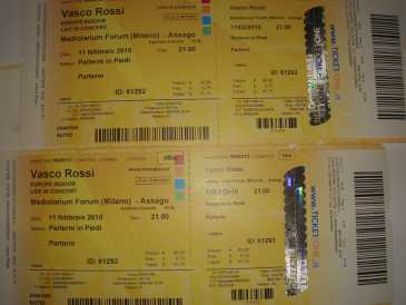 Foto: Proposta di vendita Biglietto da concerti CONCERTO VASCO ROSSI - MILANO