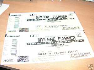Foto: Proposta di vendita Biglietto da concerti CONCERT MYLENE FARMER - STADE DE FRANCE