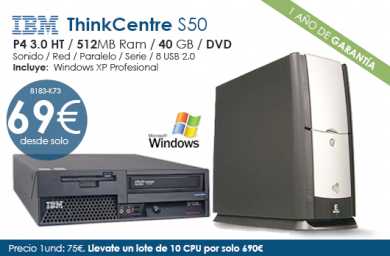 Foto: Proposta di vendita Computer da ufficio IBM - THINK CENTRE S50