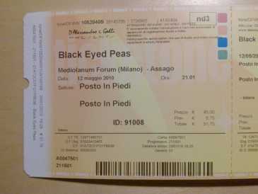 Foto: Proposta di vendita Biglietti di concerti BLACK EYED PEAS - MILANO MEDIOLANUM FORUM