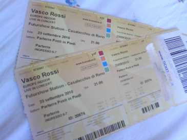 Foto: Proposta di vendita Biglietti di concerti VASCO BIGLIETTI X2 BOLOGNA 23 SETTEMBRE - CASALECCHIO DI RENO
