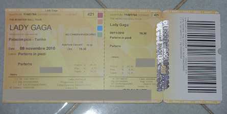 Foto: Proposta di vendita Biglietti di concerti LADY GAGA - TORINO