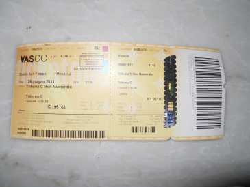 Foto: Proposta di vendita Biglietto da concerti CONCERTO VASCO MESSINA 2011 - MESSINA STADIO SAN FILIPPO