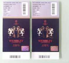 Foto: Proposta di vendita Biglietti di avvenimenti sportivi UEFA CHAMPIONS LEAGUE 2011 - LONDON, WEMBLEY
