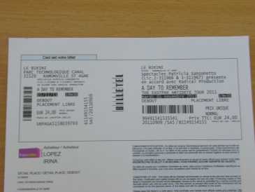 Foto: Proposta di vendita Biglietti di concerti A DAY TO REMEMBER, THE EASTPAK ANTIDOTE TOUR 2011 - RAMONVILLE, LE BIKINI
