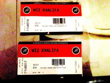 Foto: Proposta di vendita Biglietti di concerti WIZ KHALIFA - BRUXELLES