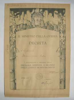 Foto: Proposta di vendita Medaglia BREVETTO DELLA MEDAGLIA INTERALLEATA / ANNO 1924 - Medaglia militare - Tra il 1917 e il 1939