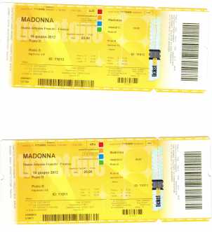 Foto: Proposta di vendita Biglietti di concerti CONCERTO MADONNA - FIRENZE