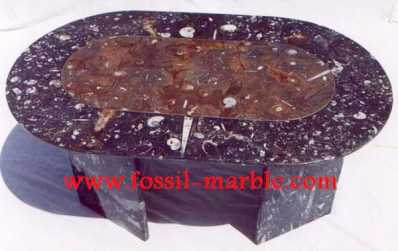 Foto: Proposta di vendita Arredamento TABLE EN NATURAL MARBRE FOSSILISE MARRAKECH - TABLE EN MARBRE FOSSILISE
