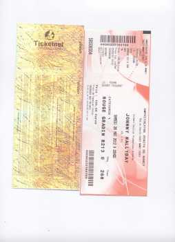 Foto: Proposta di vendita Biglietto da concerti JHONNY HALLYDAY - ZENITH DE NANCY