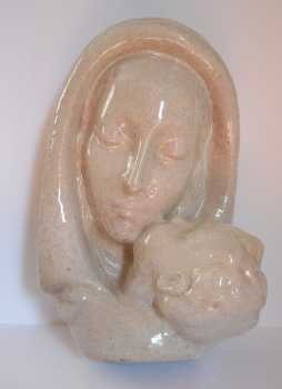 Foto: Proposta di vendita Ceramica MADONNA CON BAMBINO / SCULTURA DI TERRACOTTA - Statuetta