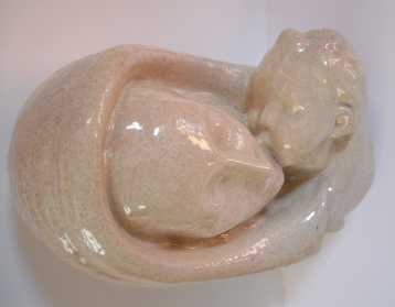 Foto: Proposta di vendita Ceramica MADONNA CON BAMBINO / SCULTURA DI TERRACOTTA - Statuetta