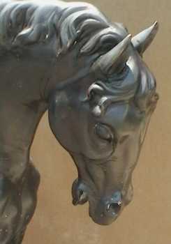 Foto: Proposta di vendita Statua Bronzo - BRONZE SCULPTURE OF A MEDIUM-SIZED HORSE (11 HANDS - Contemporaneo