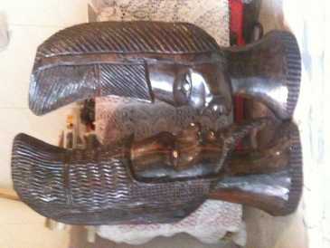 Foto: Proposta di vendita 2 Busti Legno - PRINCE AFRICAIN - Contemporaneo