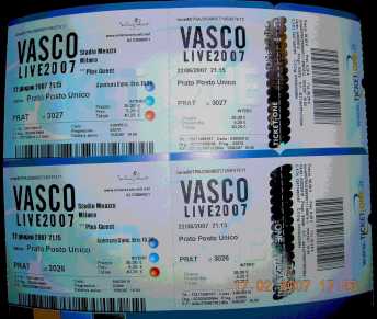 Foto: Proposta di vendita Biglietti di concerti VASCO ROSSI TOUR 22.06 - MILANO SAN SIRO