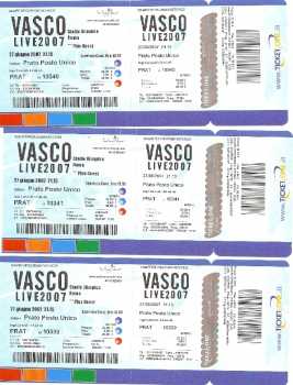 Foto: Proposta di vendita Biglietti di concerti VASCO ROSSI LIVE 2007 - 27/06 ROMA - STADIO OLIMPICO