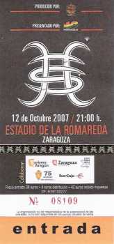 Foto: Proposta di vendita Biglietti di concerti CONCERT HEROES DEL SILENCIO 12/10/2007 - ZARAGOZA (SPAIN)