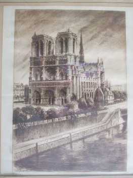 Foto: Proposta di vendita Incisione NOTRE-DAME DE PARIS - XX secolo