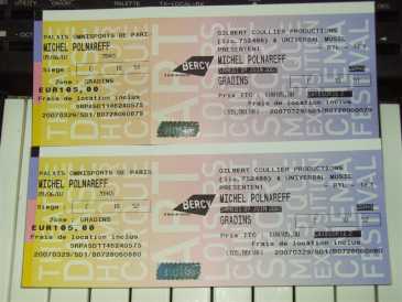 Foto: Proposta di vendita Biglietti di concerti MICHEL POLNAREFF LE 9 JUIN - PARIS BERCY