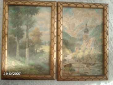 Foto: Proposta di vendita 2 Dipinti a olia 2 PETITS TABLEAUX - XX secolo