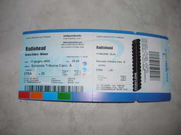 Foto: Proposta gratuita Biglietto da concerti RADEOHEAD 17 GIUGNO 2008 - MILANO