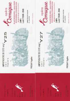 Foto: Proposta di vendita Biglietti di concerti ZAMPA - OPERA COMIQUE