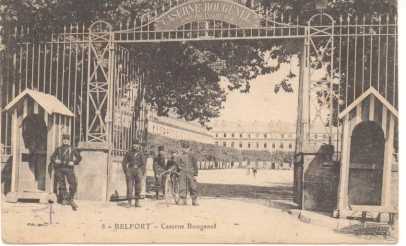 Foto: Proposta di vendita Cartolina timbrata CARTE POSTALE DE LA CASERNE BOUGENEL DE BELFORT