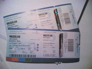 Foto: Proposta di vendita Biglietti di concerti VASCO A SAN SIRO 6 GIUGNO '08 - SAN SIRO MILANO