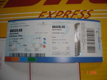 Foto: Proposta di vendita Biglietto da concerti VASCO LIVE 2008 - STADIO MEAZZA (SAN SIRO)