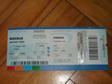 Foto: Proposta di vendita Biglietto da concerti CONCERTO RADIOHED - MILANO, ARENA CIVICA