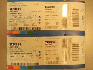 Foto: Proposta di vendita Biglietti di concerti VASCO TOUR 2008 - MILANO