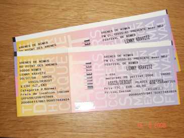 Foto: Proposta di vendita Biglietti di concerti LENNY KRAVITZ ET ASA - ARENES DE NIMES