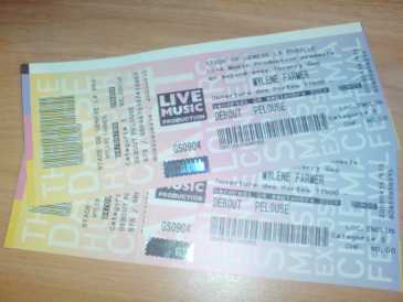 Foto: Proposta di vendita Biglietti di concerti MYLENE FARMER 04/09/2009 - STADE DE GENEVE